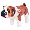 vidaXL Standing Plush Toy Bulldog White and Brown XXL
