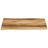 vidaXL Table Top Live Edge 90x60x3.8 cm Solid Wood Rough Mango