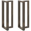 vidaXL Bar Table Legs T-Shaped&nbsp;2 pcs Black 40x35x(100-101) cm Steel