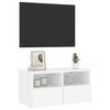 vidaXL TV Wall Cabinet White 60x30x30 cm Engineered Wood