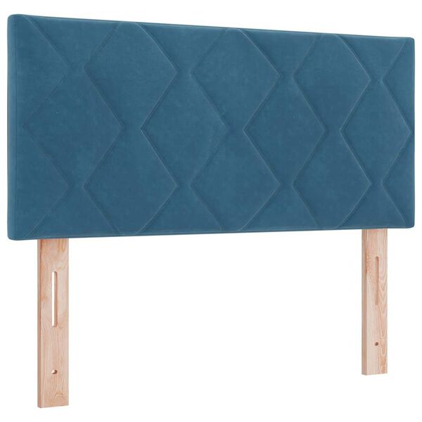 vidaXL Headboard Height Adjustable Dark blue 100 cm Velvet