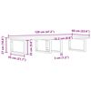 vidaXL Basin Shelf Wall Mounted Steel and Solid Wood Acacia