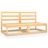 vidaXL Garden 2-Seater Sofa Solid Pinewood