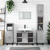 vidaXL Bathroom Cabinet Concrete Grey 80x33x60 cm Engineered Wood