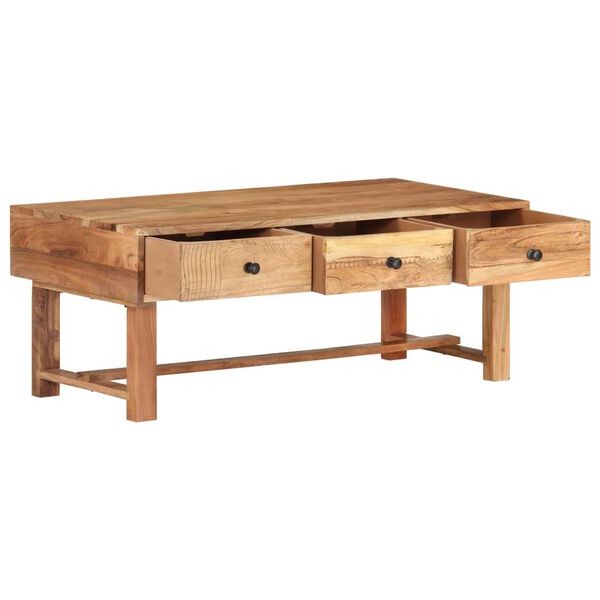 vidaXL Coffee Table 100x50x40 cm Solid Acacia Wood