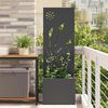 vidaXL Garden Privacy Screen Black 50 x 140 cm Cold-rolled steel