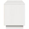 vidaXL TV Cabinet White 156x37x45 cm Solid Wood Pine