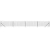 vidaXL Wire Mesh Fence with Spike Anchors Anthracite 1x10 m