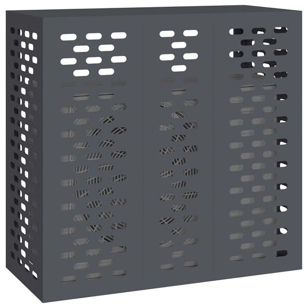 vidaXL Air Conditioner Cover Anthracite 110 x 50 x 105 cm Steel