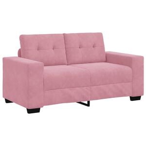 vidaXL Sofa Pink 160 x 80 x 82 cm Poly velvet
