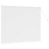 vidaXL Window Blind with Curtains Manual White Aluminium