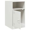 vidaXL Bedside Cabinets 2 pcs White 34.5x39x62 cm Steel