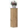 vidaXL Plant Stand 2pcs Artisan Oak 17x17x60 cm Engineered Wood