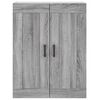 vidaXL Highboard Grey Sonoma 69.5x34x180 cm Engineered Wood