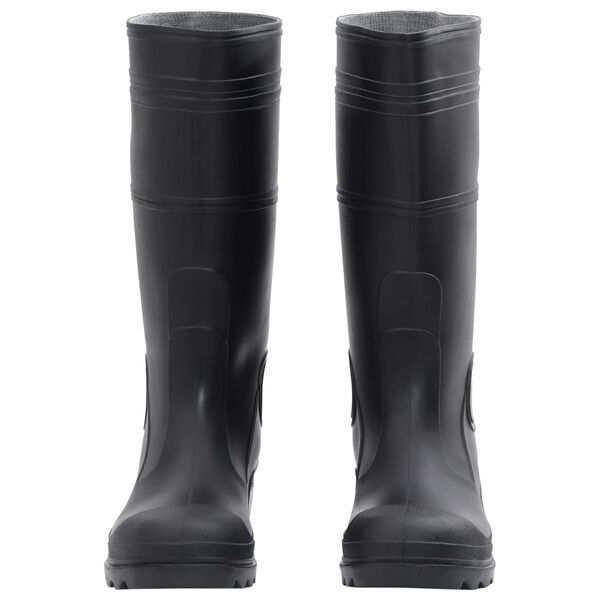 vidaXL Rain Boots Black Size 42 PVC