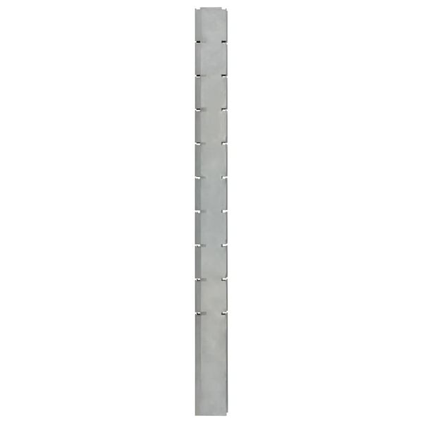 vidaXL Garden Fence Posts 10 pcs Silver 240 cm &nbsp;Galvanised Steel