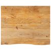 vidaXL Table Top Live Edge 100x80x2,5 cm Solid Wood Mango