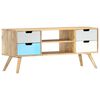 vidaXL TV Cabinet 110x35x48 cm Solid Mango Wood