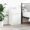 vidaXL Bedside Cabinets 2 pcs White 39x35x65 cm Engineered Wood