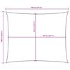 vidaXL Sunshade Sail Oxford Fabric Rectangular 6x7 m Taupe