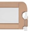 vidaXL Toddler Safety Bed Rail Taupe 102x42 cm Polyester