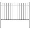 vidaXL Garden Fence Grey Steel