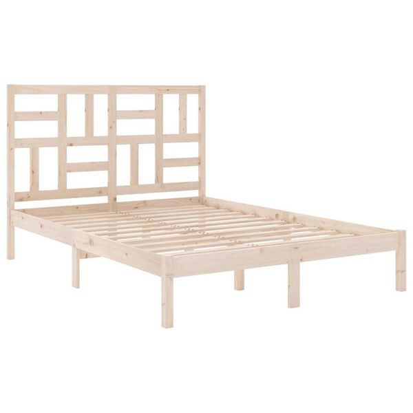 vidaXL Bed Frame without Mattress Solid Wood 160x200 cm