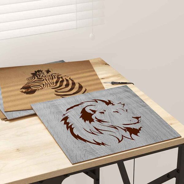 vidaXL Decor Panels 50 pcs Grey Sonoma 30 x 30 x 0.27 cm