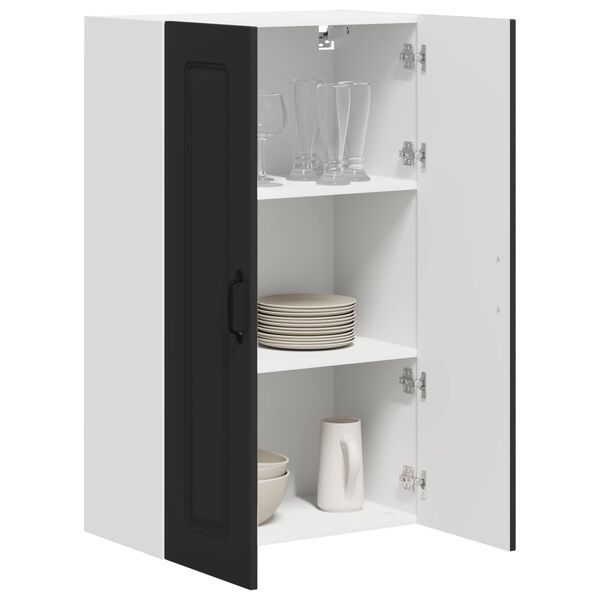 vidaXL Kitchen Cabinet Kalmar Black 60 x 31 x 100 cm Engineered Wood