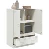 vidaXL Highboard White 67x39x95 cm Steel