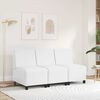 vidaXL Modular Sofa Unit Armless White 55 x 74 x 82 cm Faux Leather