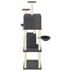vidaXL Cat Tree with Sisal Scratching Posts Dark Grey 180 cm
