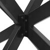 vidaXL Dining Table Leg Spider Shape Anthracite 120x68x(72-73) cm Steel