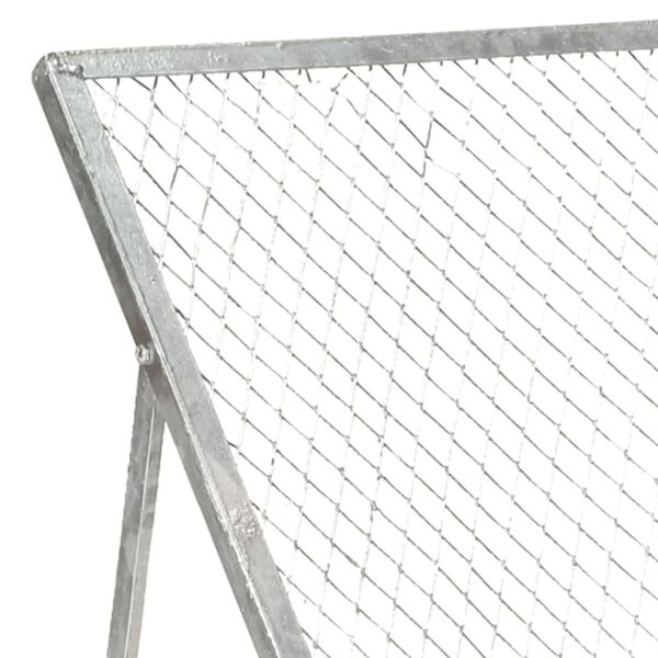 vidaXL Garden Sieve Galvanised Steel