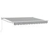 vidaXL Retractable Awning Anthracite and White 3 x 2 m