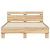 vidaXL Bed Frame without Mattress Sonoma Oak 120x200 cm