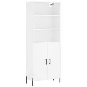 vidaXL Highboard White 69.5x34x180 cm Engineered Wood