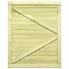 vidaXL Garden Gate Impregnated Pinewood 125x100 cm