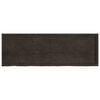 vidaXL Bathroom Countertop Dark Brown 180x60x(2-6) cm Treated Solid Wood
