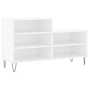 vidaXL Shoe Cabinet White 102x36x60 cm Engineered Wood