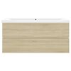 vidaXL Sink Cabinet with Built-in Basin Sonoma Oak Engineered Wood