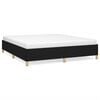 vidaXL Box Spring Bed Frame Black 160x200 cm Fabric
