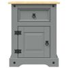 vidaXL Bedside Cabinet Mexican Pine Corona Range Grey 53x39x67 cm