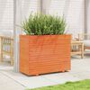 vidaXL Garden Planter Wax Brown 90x40x72 cm Solid Wood Pine