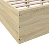 vidaXL Bed Frame without Mattress Sonoma Oak 140x200 cm