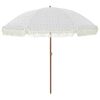 vidaXL Parasol Grey and White Ø 205 x 209 cm Steel