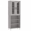 vidaXL Highboard Grey Sonoma 69.5x34x180 cm Engineered Wood