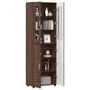vidaXL Highboard FLORIN Brown Oak 60 x 35 x 182 cm Engineered Wood