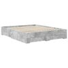 vidaXL Bed Frame Concrete Grey 160 x 200 cm Engineered Wood