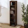 vidaXL CD Cabinet Smoked Oak 21x20x88 cm Engineered Wood